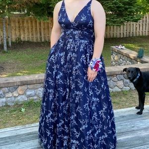 Blue Sparkly Prom dress